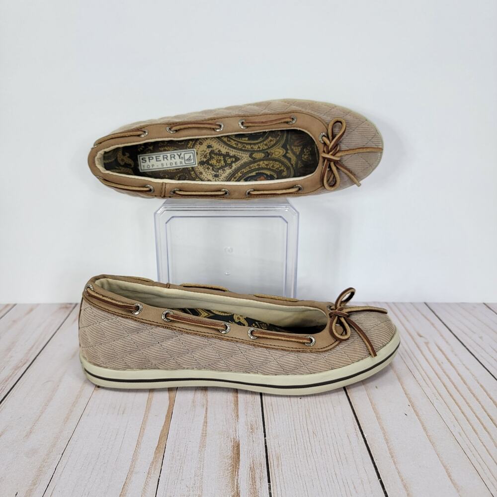 Sperry Quilted Corduroy Slip-On Shoes Size 7.5